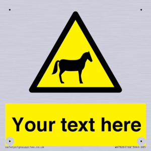 Custom warning horses